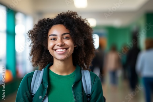 Portrait of a young female African American student