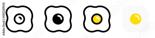 Editable omelet, fried egg vector icon. Part of a big icon set family. Perfect for web and app interfaces, presentations, infographics, etc