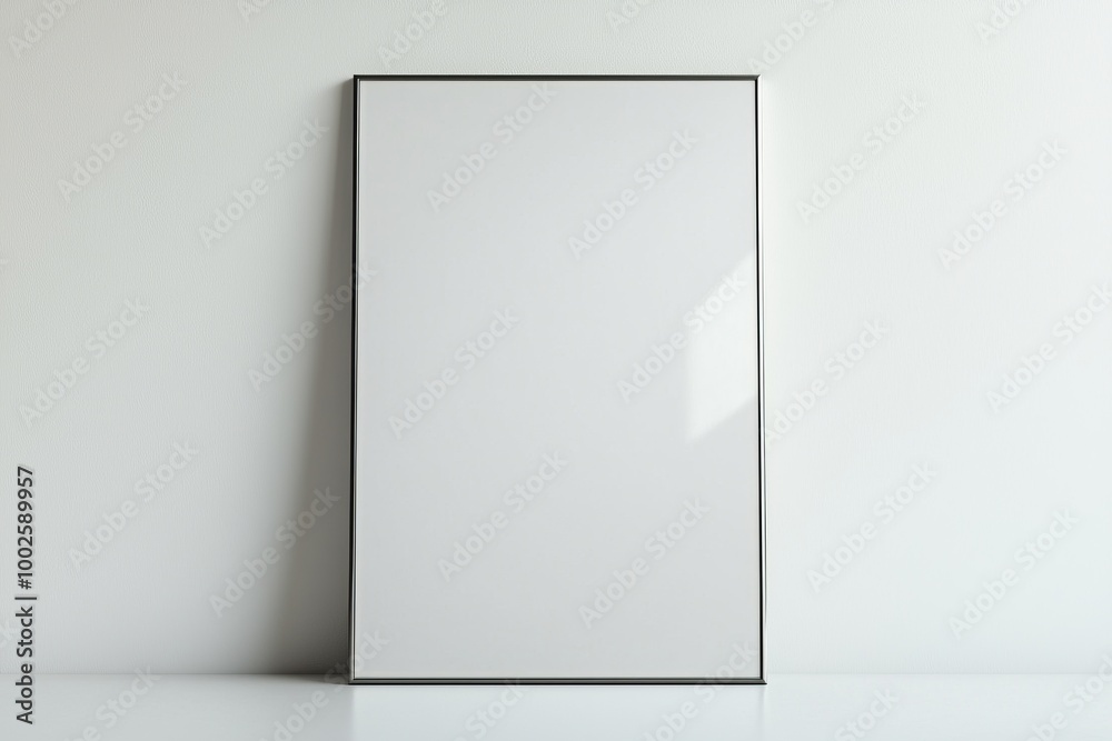 A3 Poster Mockup on White Background created with Generative AI A3 Poster Mockup on White Background created with Generative AI
