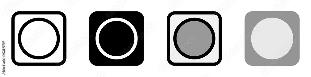 Obraz premium Editable vignette vector icon. Part of a big icon set family. Perfect for web and app interfaces, presentations, infographics, etc