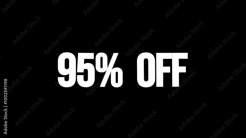 95% OFF SHOP NOW text animation, discount concept. Seamless looping video 95% OFF SHOP NOW text animation, discount concept. Seamless looping video