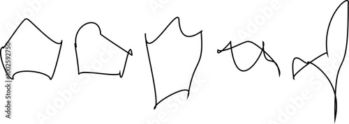Different combinations of the geometric shape rectangle are in sets