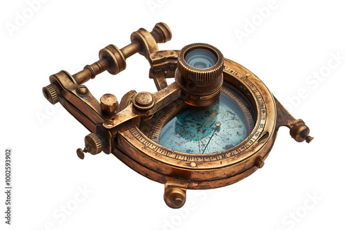 a close up of a compass