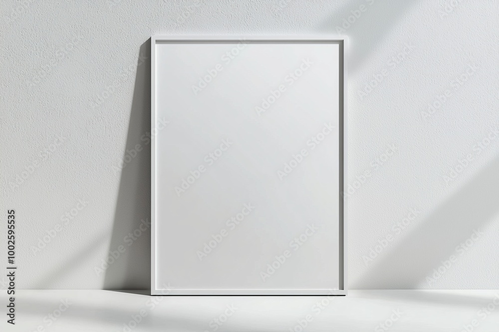 A3 Poster Mockup on White Background created with Generative AI A3 Poster Mockup on White Background created with Generative AI
