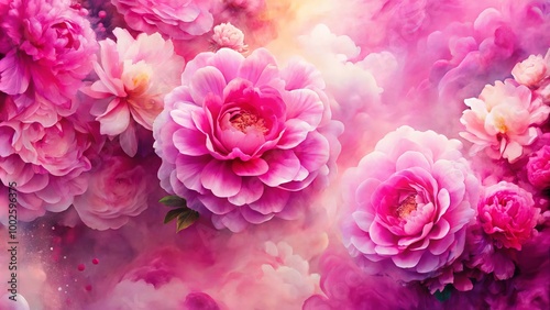 Wallpaper Mural Lively pink backdrop perfect for innovative projects, presentations, and fashion-related designs, adding a touch of Torontodigital.ca