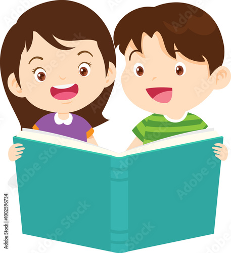 kid reading book ,children reading books student back to school