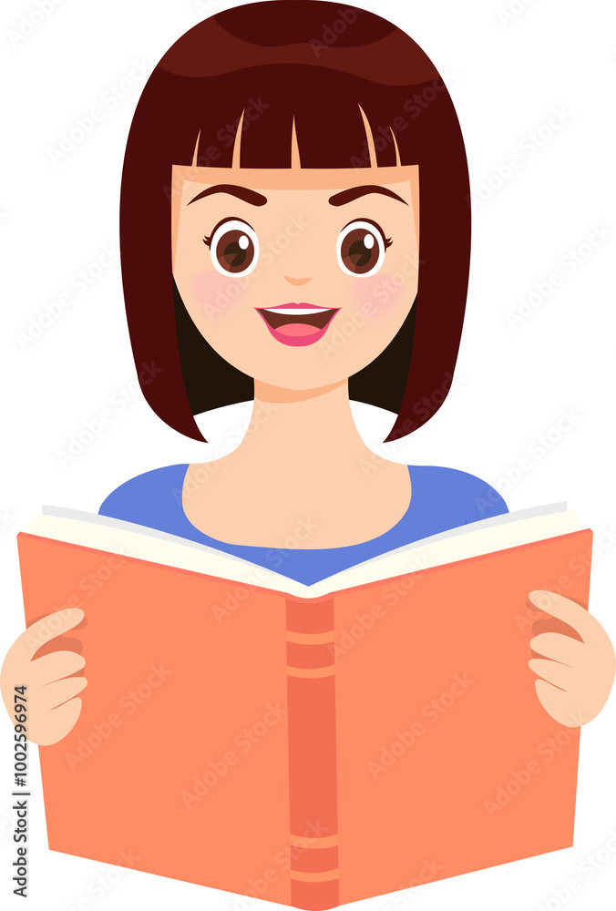 People are reading book and have different emotions People are reading book and have different emotions