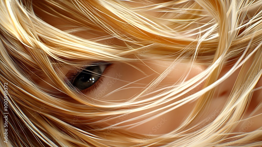 Blonde Hair Eye Close Up Beauty Portrait Woman Girl Blonde Hair Eye Close Up Beauty Portrait Woman Girl