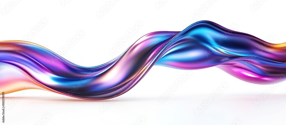 Fototapeta premium Abstract Wave of Iridescent Colors