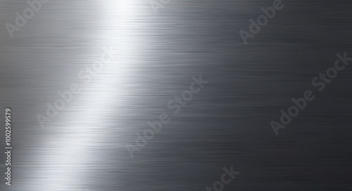 Shiny silver to dark gray gradient on a smooth metal backdrop for a sleek design