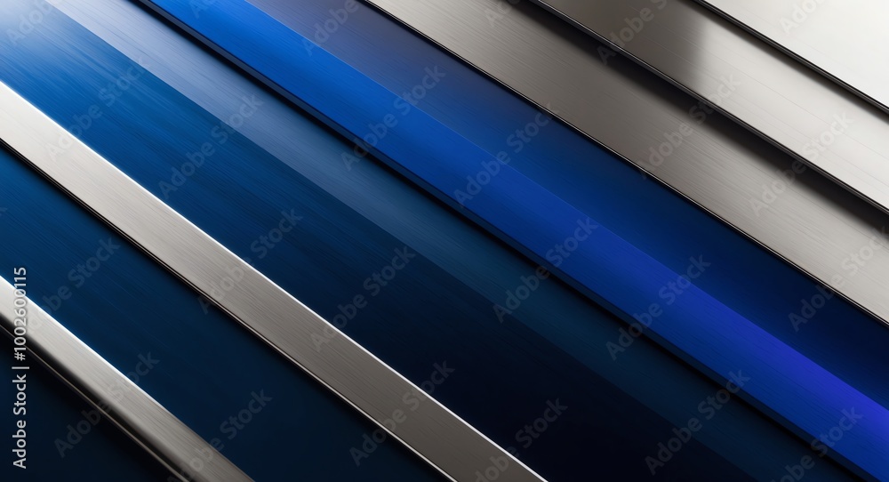 Vibrant blue to deep navy gradient on a polished metal background for sophistication Vibrant blue to deep navy gradient on a polished metal background for sophistication