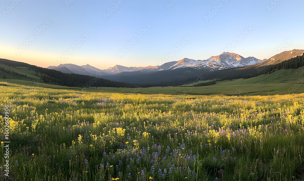 Fototapeta premium Stunning Nature Landscapes: Mountains, Forests, Oceans, and Serene Vistas.