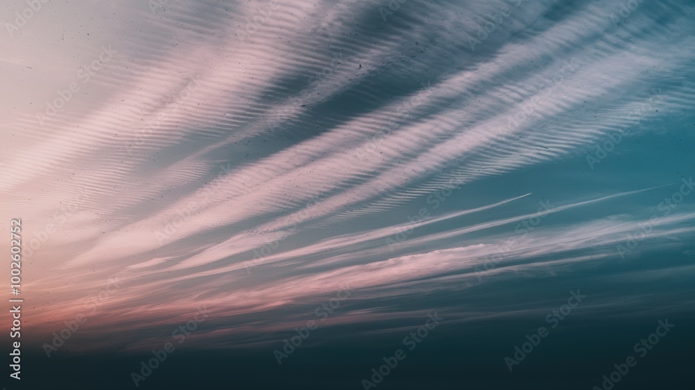 Obraz premium Dramatic Sky with Colorful Clouds at Sunset