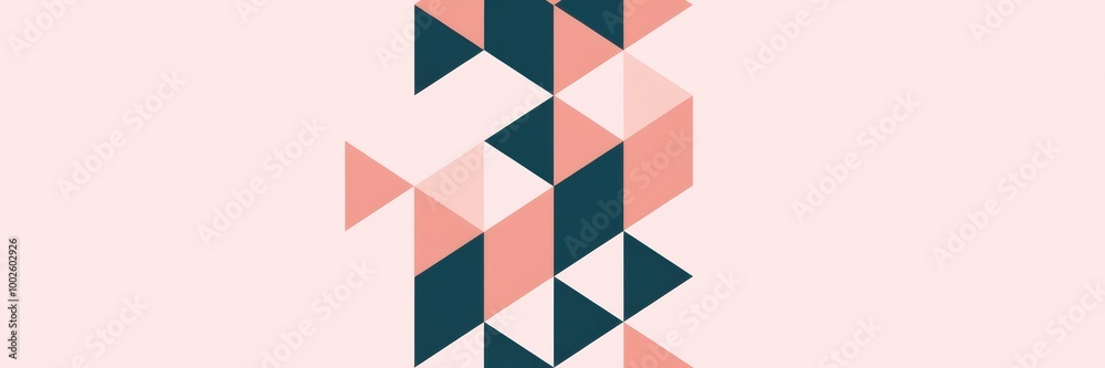 Colorful Geometric Fish Pattern on Soft Background Colorful Geometric Fish Pattern on Soft Background