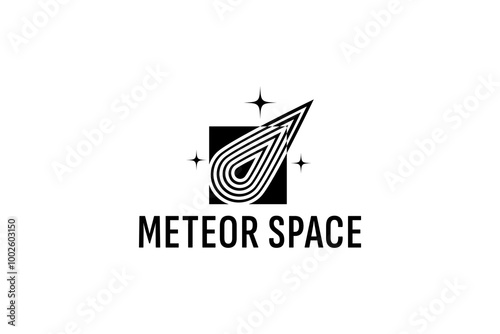 impact meteor logo vector icon illustration