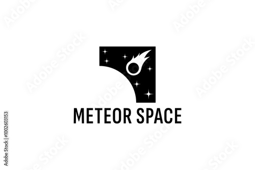 impact meteor logo vector icon illustration