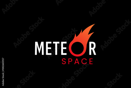 impact meteor logo vector icon illustration