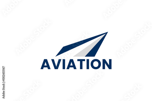 aviation vector airplane wing logo design template
