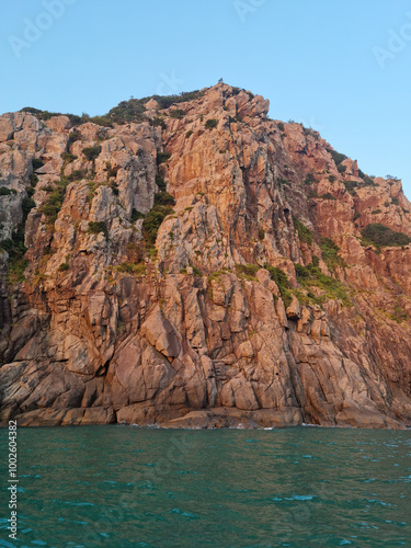 It is an island called Seoneupdo with cliffs.