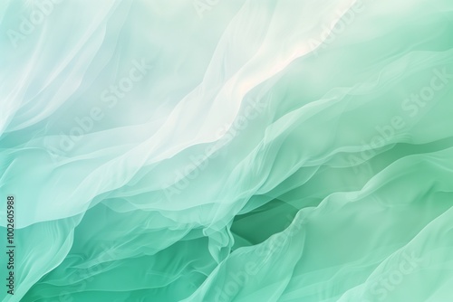 Wallpaper Mural A green and blue wave pattern with a white background Torontodigital.ca