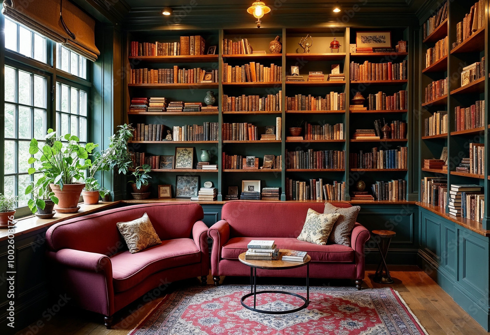 library with books