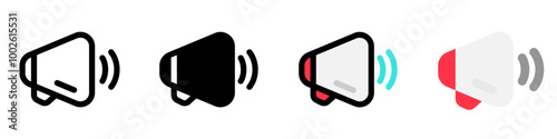 Editable loud speaker, marketing vector icon. Part of a big icon set family. Perfect for web and app interfaces, presentations, infographics, etc