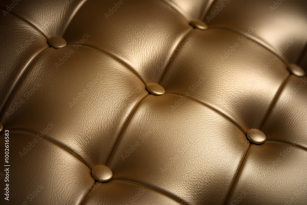 Naklejka premium Processed collage of furniture upholstery with deep diamond pattern and buttons texture