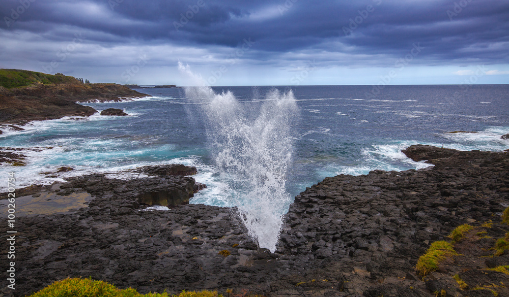 Little Kiama blowhole, New South Wales, Australia Little Kiama blowhole, New South Wales, Australia
