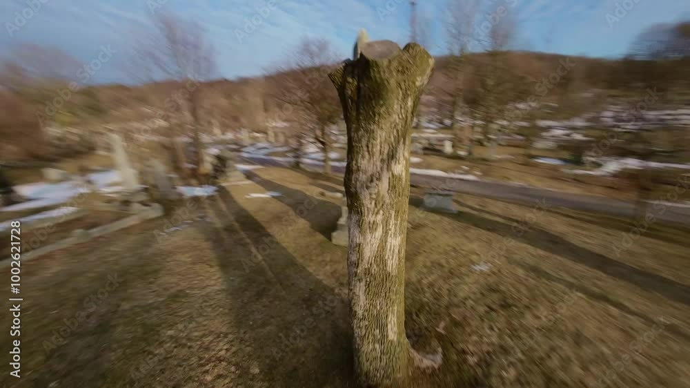 High speed FPV flight over Mount Royal Cemetery, Montreal, Canada High speed FPV flight over Mount Royal Cemetery, Montreal, Canada