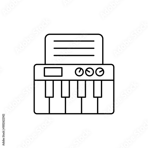 Keyboard instrument icon