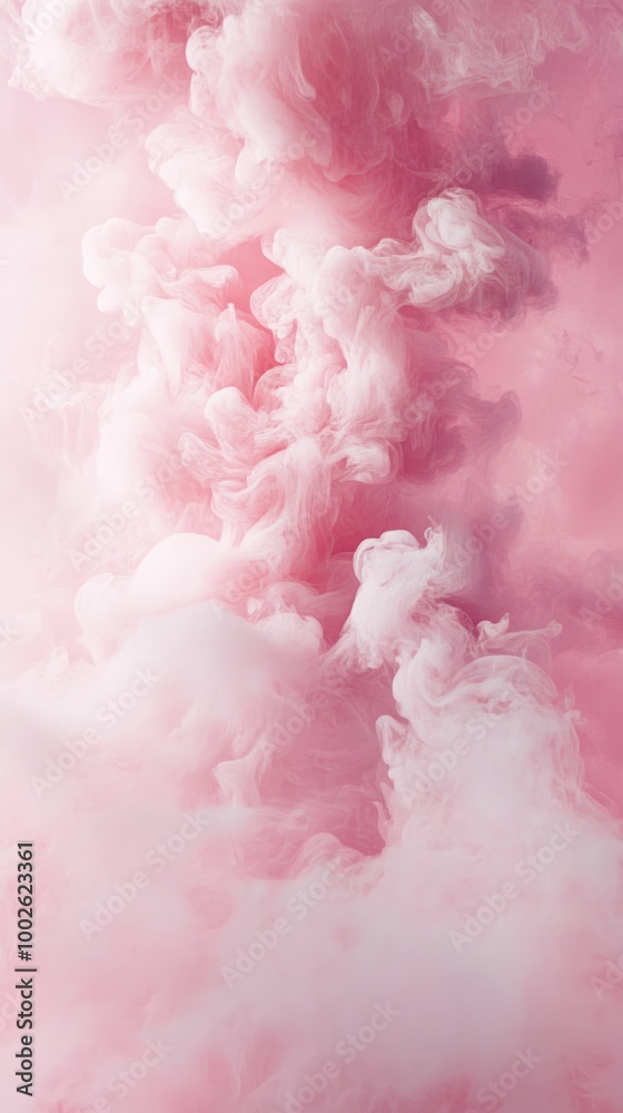Fototapeta premium Pink smoke background with swirling texture