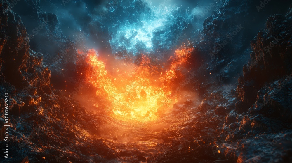 Surreal Elements of Fire and Ice in Conflict Surreal Elements of Fire and Ice in Conflict
