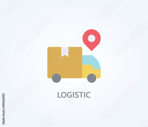  Logistic Vector, Icon Or Logo Sign Symbol Illustration 