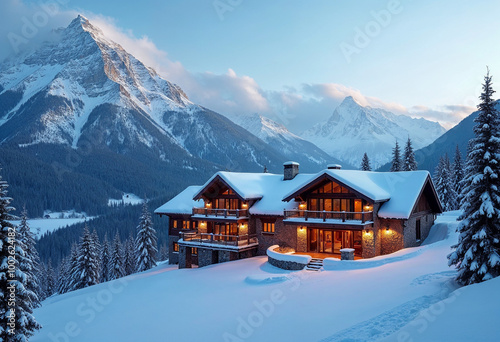 house in the mountains
