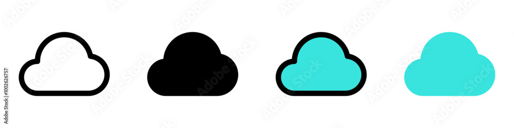 Editable vector cloud icon. Part of a big icon set family. Perfect for web and app interfaces, presentations, infographics, etc Editable vector cloud icon. Part of a big icon set family. Perfect for web and app interfaces, presentations, infographics, etc