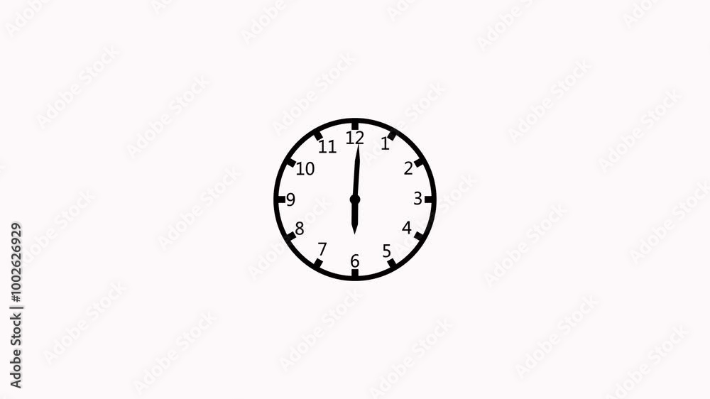 Wall Clock icon animation with white background. Icon design. Video Animation Wall Clock icon animation with white background. Icon design. Video Animation