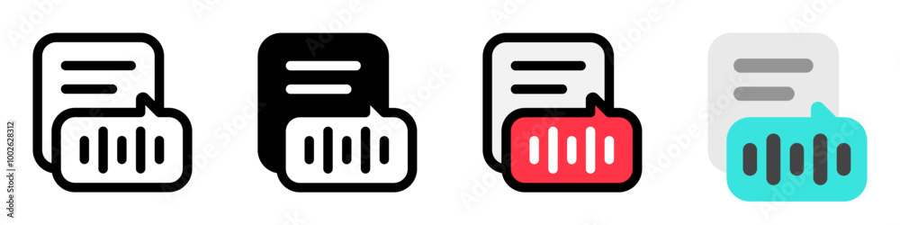 Editable text-to-speech vector icon. Part of a big icon set family. Perfect for web and app interfaces, presentations, infographics, etc Editable text-to-speech vector icon. Part of a big icon set family. Perfect for web and app interfaces, presentations, infographics, etc