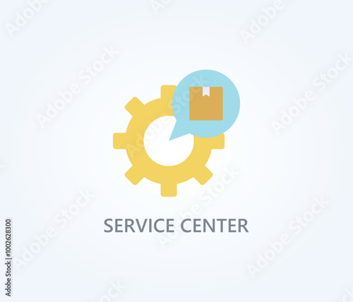  Service Center Vector, Icon Or Logo Sign Symbol Illustration 