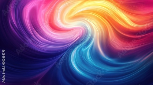 Vibrant Swirling Colors in Abstract Design