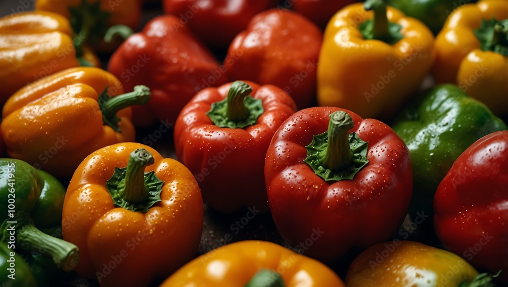 Spoiling Bulgarian sweet peppers highlighting food freshness issues. Spoiling Bulgarian sweet peppers highlighting food freshness issues.