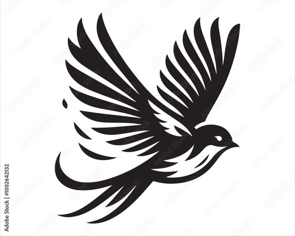 Obraz premium Graceful Soaring Bird – Symbol of Freedom