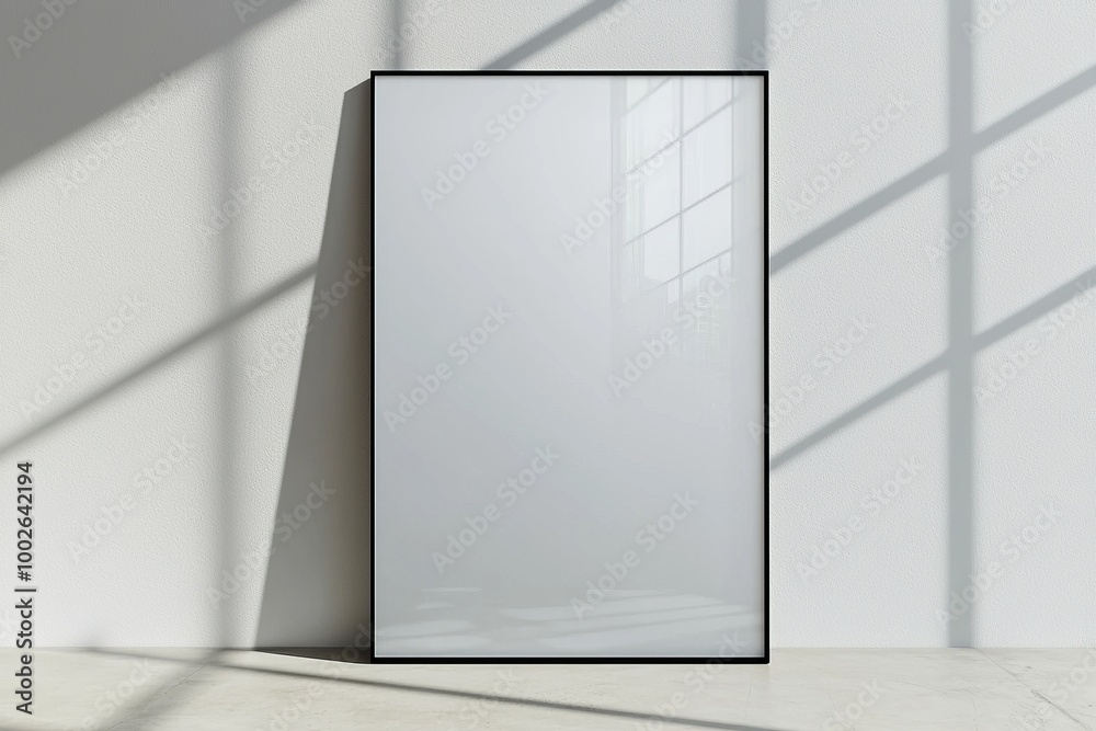 A3 Poster Mockup on White Background created with Generative AI A3 Poster Mockup on White Background created with Generative AI