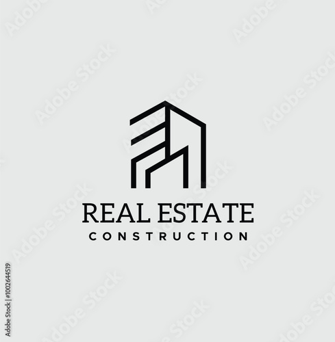 Real Estate Logo, house logo, and building logo icon set design template vector illustration
