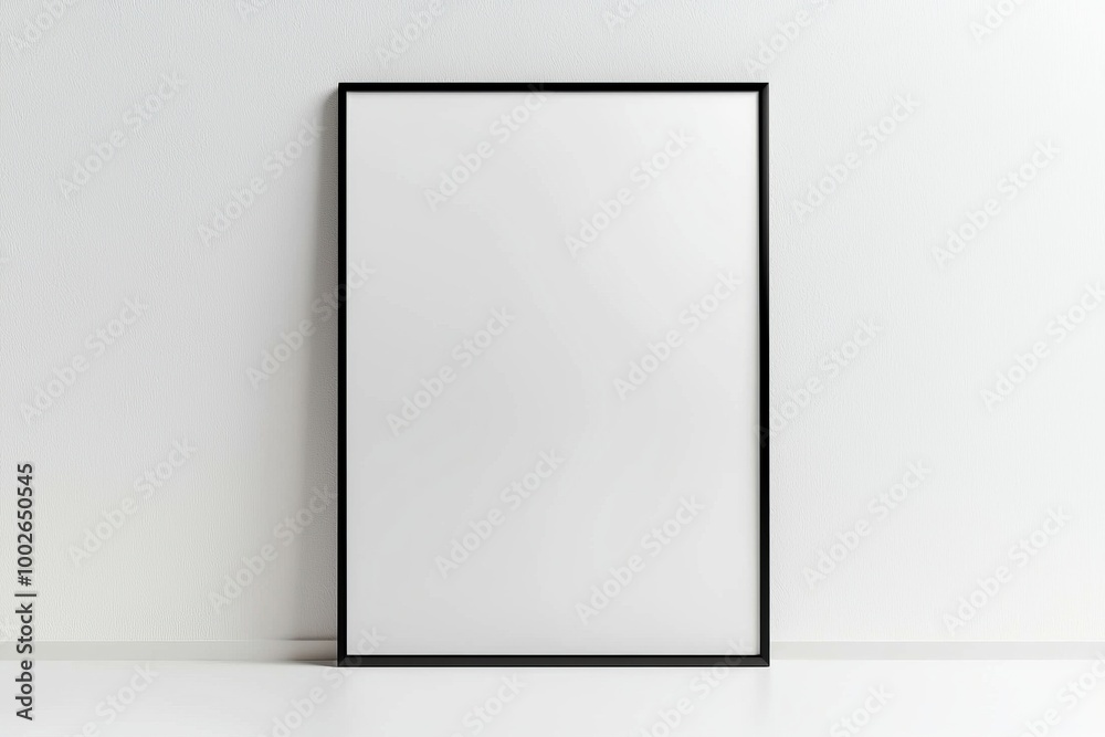 A3 Poster Mockup on White Background created with Generative AI A3 Poster Mockup on White Background created with Generative AI