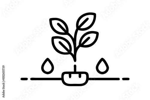 Explore Drip Irrigation Techniques with Engaging Vector Illustrations for Sustainable Farming
