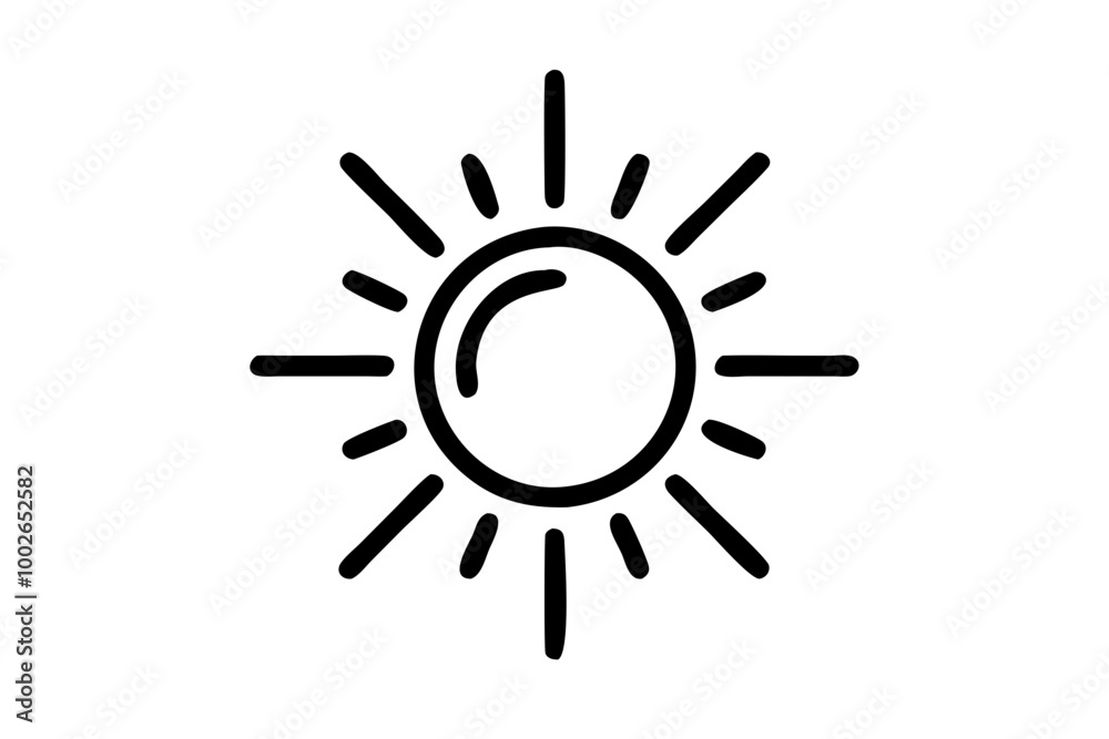 Sun Icon a Bright Minimalist Vector Illustration of a Radiant Summer Sun Design Perfect for Web and Graphic Use
Sun Icon a Bright Minimalist Vector Illustration of a Radiant Summer Sun Design Perfect for Web and Graphic Use