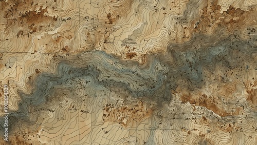 Wallpaper Mural Topographic map design with geographic lines and elevation. Torontodigital.ca