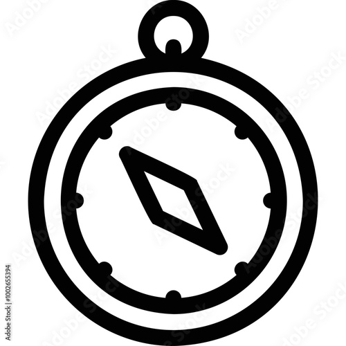 
Simple vector icon compass