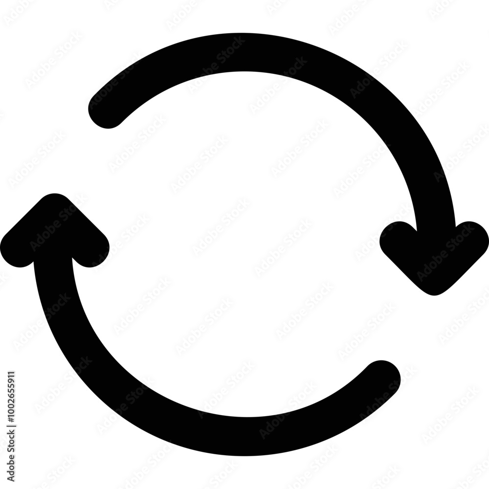 Simple vector icon circular arrow Simple vector icon circular arrow