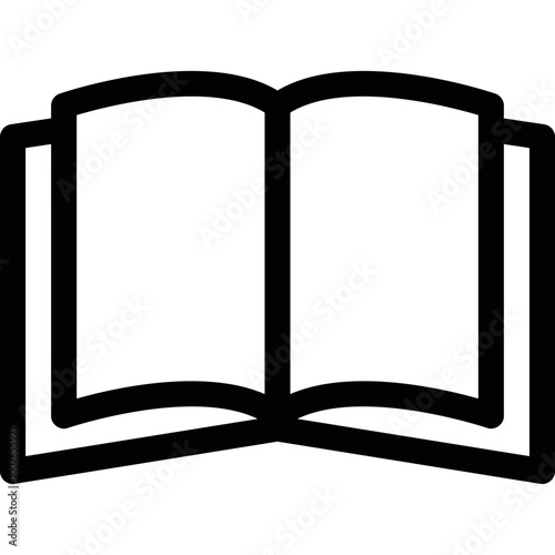 Simple vector icon open book